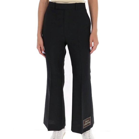 Gucci Eterotopia Collection Wool Wide Leg Pants Trousers Slacks Size 36 IT XS 0 - Picture 1 of 15